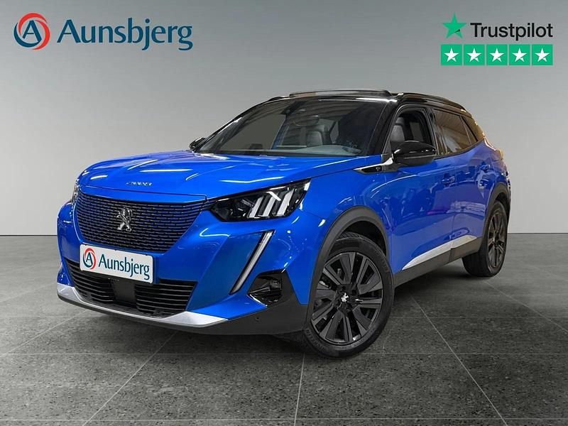Blå metal Brugt 2021 Peugeot e-2008 GT SUV | 149.500 kr. (Fair pris) - Billede 1/4