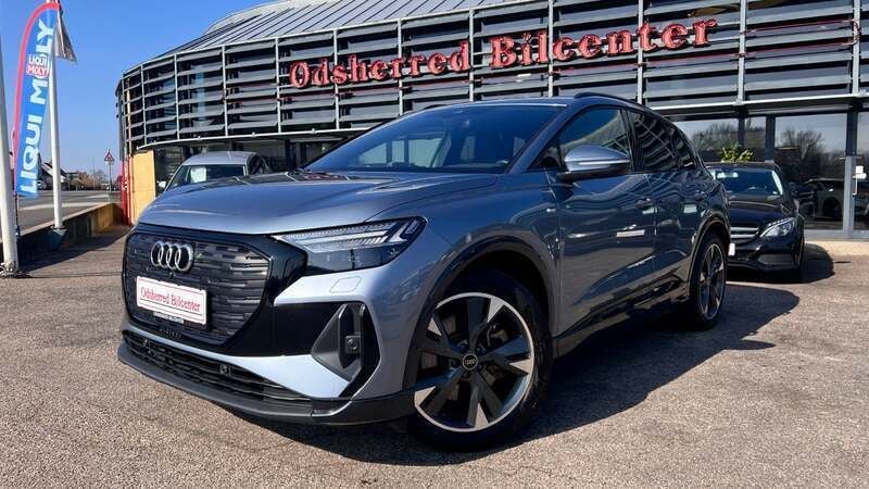 Blåmetal Brugt 2024 Audi Q4 e-tron S-Line SUV | 429.800 kr. - Billede 1/4