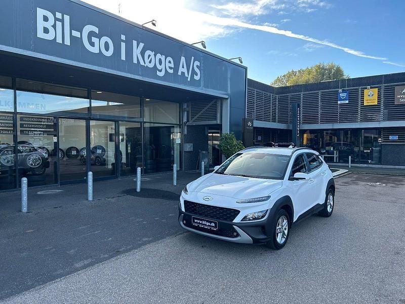 Hvid Brugt 2021 Hyundai Kona Essential SUV | 149.900 kr. (Lidt for dyr) - Billede 1/4