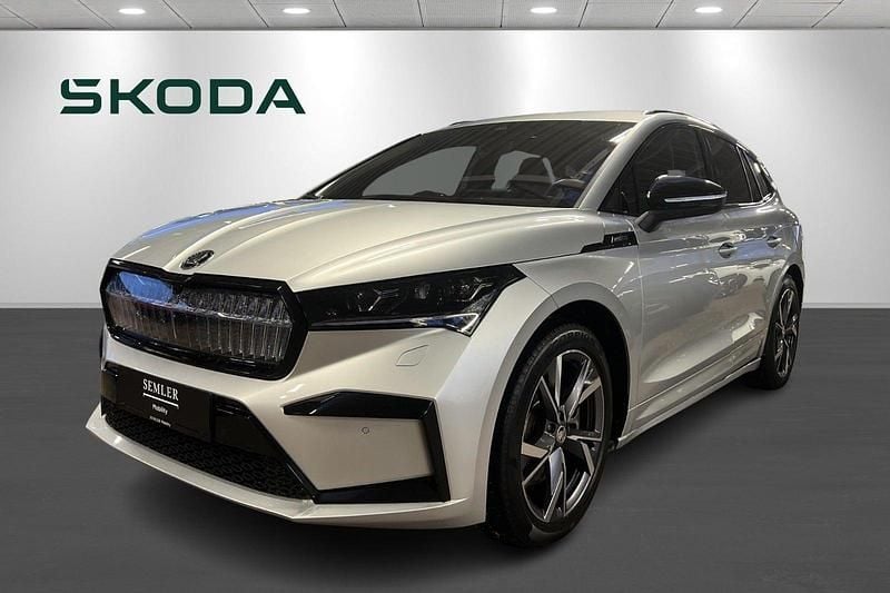Sølvmetal Brugt 2023 Skoda Enyaq iV SportLine SUV | 334.900 kr. (Fair pris) - Billede 1/4