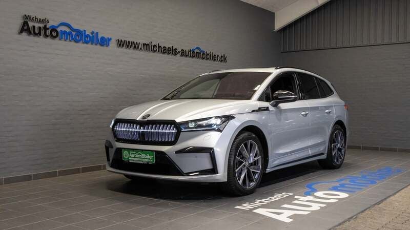 Sølvmetal Brugt 2021 Skoda Enyaq iV SportLine SUV | 349.900 kr. (Fair pris) - Billede 1/4