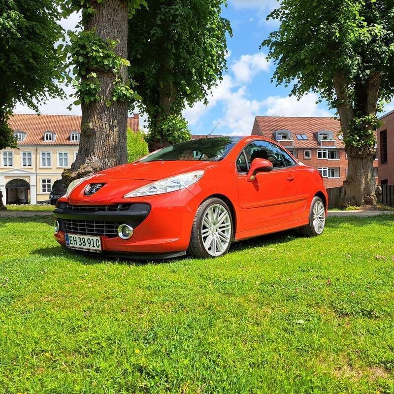 Rød Brugt 2007 Peugeot 207 CC Cabriolet | 49.900 kr. (Dyr) - Billede 1/4