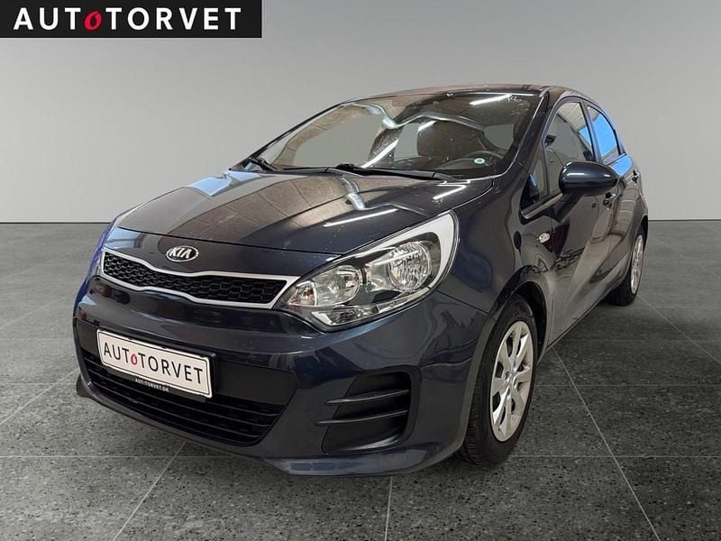 Blåmetal Brugt 2016 Kia Rio Hatchback | 49.700 kr. (Super pris) - Billede 1/4