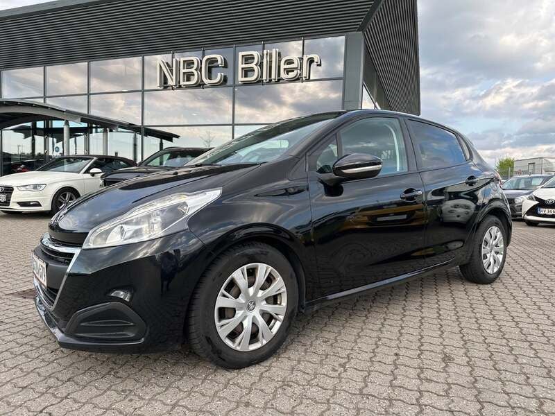 Sort Brugt 2018 Peugeot 208 Active Hatchback | 89.780 kr. (Fair pris) - Billede 1/4