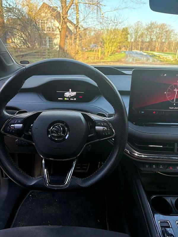 Brugt Skoda Enyaq iV SportLine 150 kW (204 HK) 2022 Rød SUV