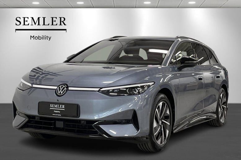Lysblåmetal Brugt 2025 VW ID.7 Style Sedan | 419.900 kr. - Billede 1/4
