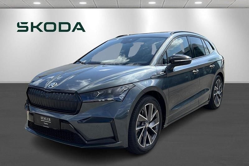 Gråmetal Brugt 2021 Skoda Enyaq iV SportLine SUV | 274.900 kr. (God pris) - Billede 1/4
