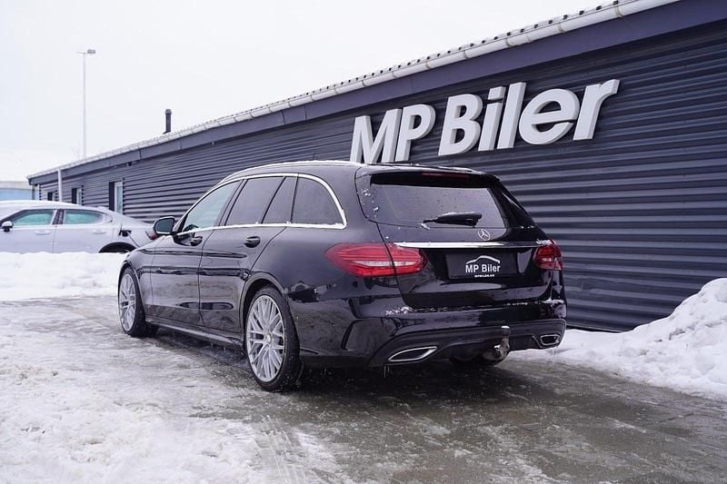 Brugt Mercedes C300 AMG line 245 HK (180 kW) 2019 Sortmetal Stationcar