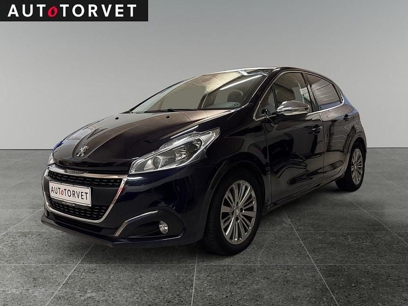 Mørkblå Brugt 2017 Peugeot 208 Allure Sky Hatchback | 64.700 kr. (Fair pris) - Billede 1/4