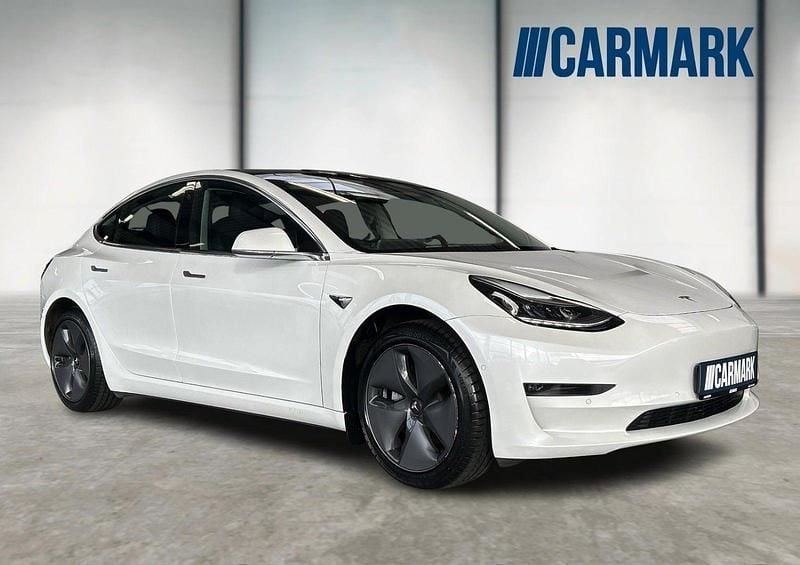 Hvid Brugt 2020 Tesla Model 3 Long Range AWD Sedan | 169.600 kr. (God pris) - Billede 1/4
