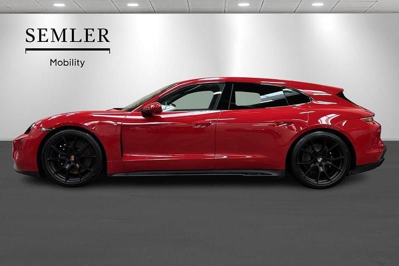 Brugt Porsche Taycan Performance Package 380 kW (517 HK) 2023 Rød Stationcar