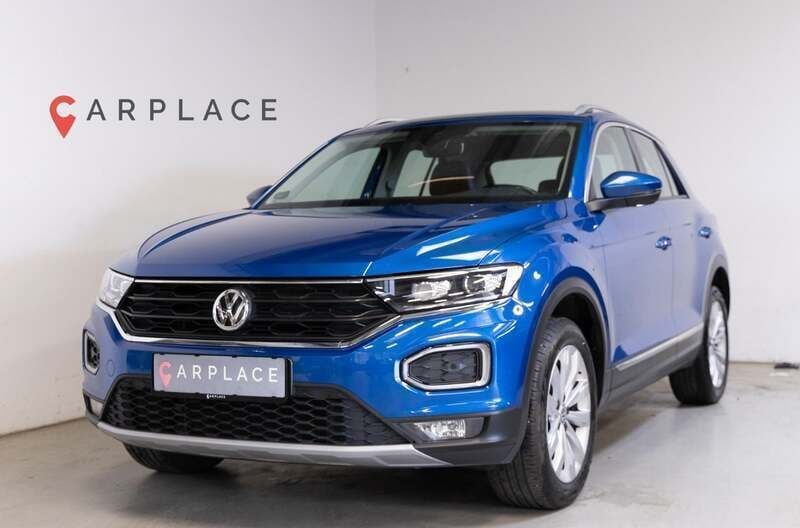 Blåmetal Brugt 2020 VW T-Roc Sport SUV | 214.900 kr. (God pris) - Billede 1/4