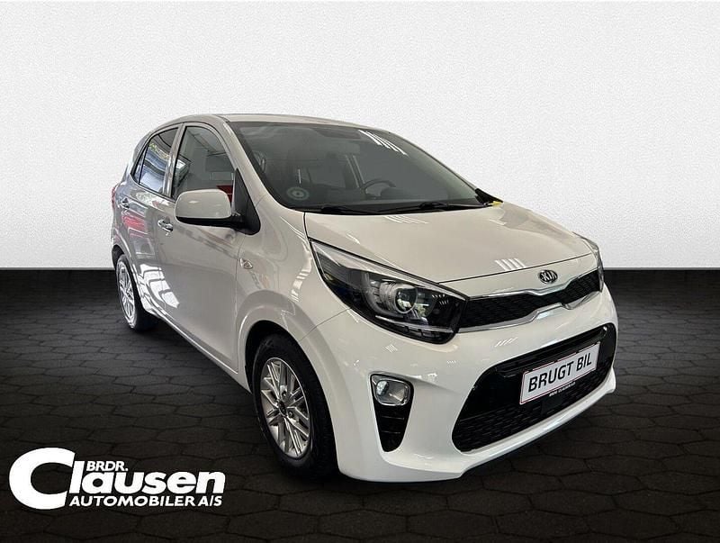 Clear white Brugt 2021 Kia Picanto Hatchback | 109.900 kr. (Fair pris) - Billede 1/4