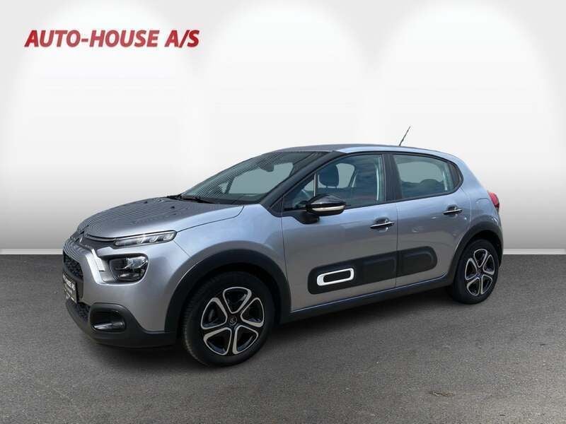 Sølvmetal Brugt 2023 Citroën C3 PureTech Hatchback | 129.900 kr. (Fair pris) - Billede 1/4