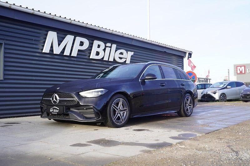 Sortmetal Brugt 2022 Mercedes C220 AMG line Stationcar | 419.900 kr. (Lidt for dyr) - Billede 1/4