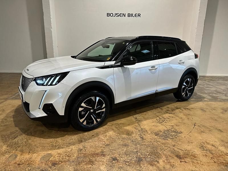 Hvid Brugt 2022 Peugeot e-2008 GT-line SUV | 159.990 kr. (Fair pris) - Billede 1/4