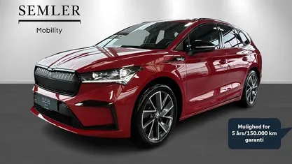 Rødmetal Brugt 2024 Skoda Enyaq iV SportLine SUV | 374.800 kr. (Fair pris)