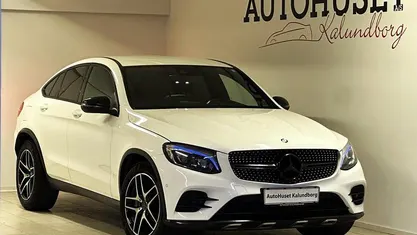 Hvid Brugt 2017 Mercedes GLC350 AMG line Coupe | 419.900 kr. (Fair pris)