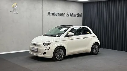 Hvid Brugt 2024 Fiat 500e Icon Cabriolet | 182.500 kr. (Dyr)