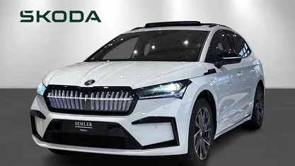 Hvidmetal Brugt 2024 Skoda Enyaq iV SportLine SUV | 379.900 kr. (Fair pris)