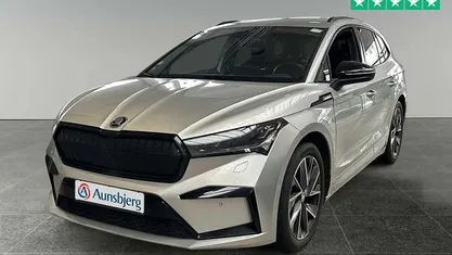 Brugt Skoda Enyaq iV SportLine 132 kW (180 HK) 2022 Sølv metal SUV