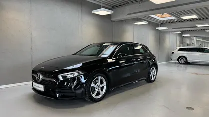 Brugt Mercedes A200 AMG line 163 HK (119 kW) 2021 Sort Hatchback