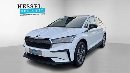 Moon white metallic Brugt 2022 Skoda Enyaq iV SUV | 199.900 kr. (Super pris)