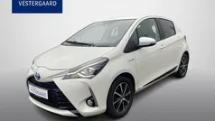 Hvid Brugt 2019 Toyota Yaris Hybrid H3 Hatchback | 134.900 kr. (God pris)