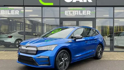 Blåmetal Brugt 2024 Skoda Enyaq iV RS SUV | 379.900 kr. (Fair pris)