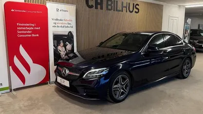 Brugt Mercedes C220 AMG line 194 HK (142 kW) 2018 Mørkblåmetal Sedan