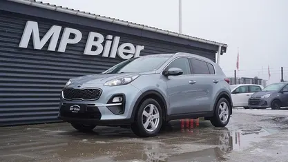 Lysblåmetal Brugt 2019 Kia Sportage Intro Edition SUV | 159.700 kr. (God pris)