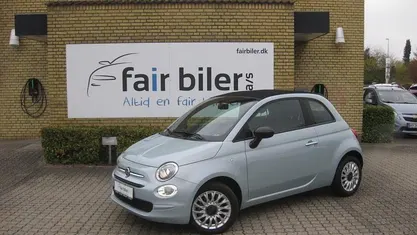 Lysblåmetal Brugt 2024 Fiat 500C Comfort Cabriolet | 159.900 kr. (Fair pris)