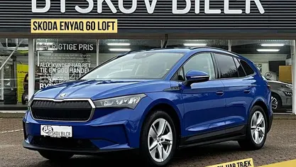 Blå Brugt 2021 Skoda Enyaq iV Loft SUV | 199.995 kr. (Lidt for dyr)