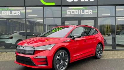 Rødmetal Brugt 2024 Skoda Enyaq iV RS SUV | 389.900 kr. (Fair pris)