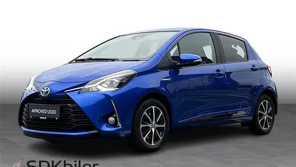 Brugt Toyota Yaris Hybrid H3 100 HK (73 kW) 2019 Blå Hatchback