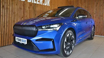 Blåmetal Brugt 2022 Skoda Enyaq iV SportLine SUV | 279.800 kr. (Fair pris)