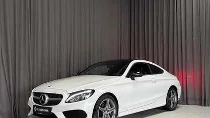 Brugt Mercedes C200 AMG line 184 HK (135 kW) 2017 Hvid Coupe