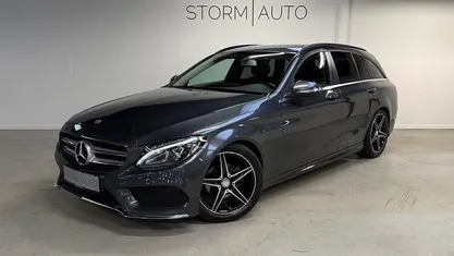 Gråmetal Brugt 2015 Mercedes C200 AMG line Stationcar | 165.000 kr. (Fair pris)