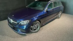 Blåmetal Brugt 2018 Mercedes C220 AMG line Stationcar | 4.683 kr.