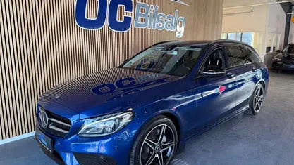 Brugt Mercedes C220 AMG line 170 HK (125 kW) 2017 Blåmetal Stationcar