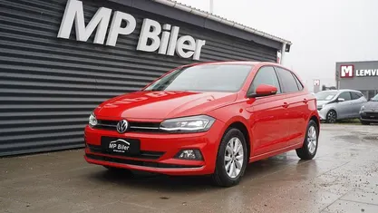 Brugt VW Polo Highline 115 HK (84 kW) 2018 Rød Hatchback