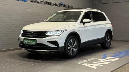 Hvid Brugt 2021 VW Tiguan Elegance SUV | 289.900 kr. (Fair pris)