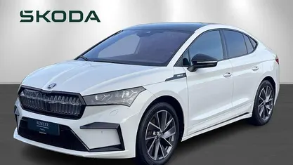 Brugt Skoda Enyaq iV SportLine 210 kW (286 HK) 2024 Hvidmetal SUV