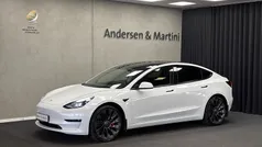 Hvidmetal Brugt 2022 Tesla Model 3 Performance Sedan | 259.900 kr. (Fair pris)