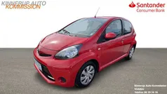 Rød Brugt 2012 Toyota Aygo T2 Hatchback | 24.900 kr. (God pris)