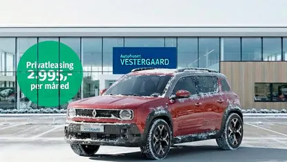Rød Ny 2026 Renault R4 Techno Hatchback | 240.190 kr.