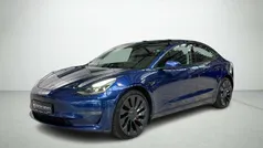 Mørkblåmetal Brugt 2022 Tesla Model 3 Performance Sedan | 239.900 kr. (God pris)