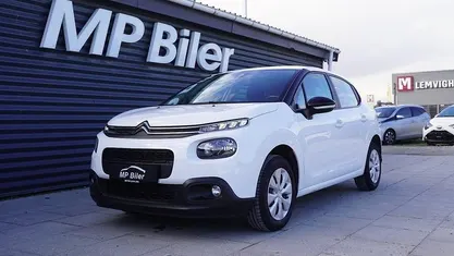 Hvid Brugt 2019 Citroën C3 PureTech Hatchback | 69.700 kr. (God pris)