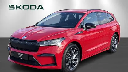 Rødmetal Brugt 2024 Skoda Enyaq iV SportLine SUV | 269.700 kr. (Fair pris)