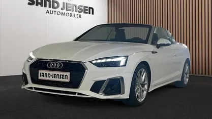 Hvid Brugt 2021 Audi A5 Cabriolet S-line plus Cabriolet | 509.900 kr. (Fair pris)
